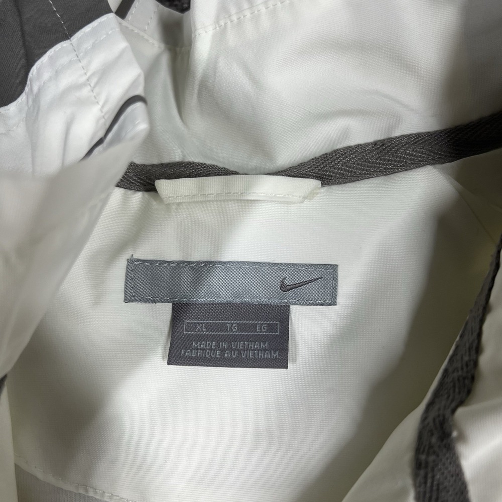 Vintage Y2K Nike White Silver Tag Track Jacket Mens XL Full Zip Windbreaker 90s - Picture 5 of 9